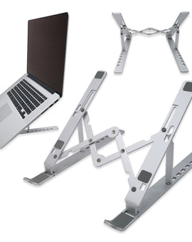 Laptop Stand, Laptop holder, Foldable Portable Aluminum Alloy Compatible with MacBook, HP, Dell and More 6"-17" Laptops