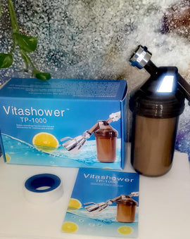 Vitashower TP-1000 Vitamin-C Shower Filter Bathroom Dechlorination for Dry Skin and Hair Loss