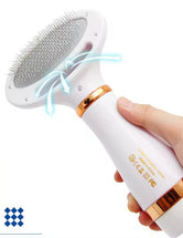 2-in-1 Pet Grooming Dryer with Adjustable Temperature and Slicker Brush for Dogs and Cats