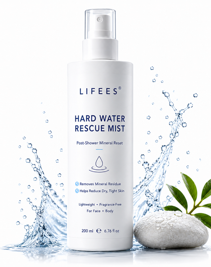 Hard Water Body Mist – Post-Shower Mineral Remover Spray for Face & Body – Helps Reduce Dry, Tight Skin – Fragrance-Free, Sensitive Skin Friendly