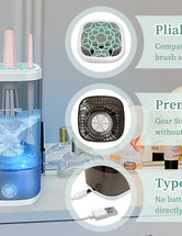 Electric Makeup Brush Cleaner Machine, Ultimate Efficient Automatic Cleaner for All Types of Makeup Brushes