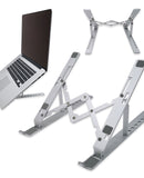 Laptop Stand, Laptop holder, Foldable Portable Aluminum Alloy Compatible with MacBook, HP, Dell and More 6"-17" Laptops